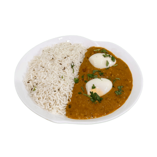 Boiled eggs simmered in a flavorful spiced curry
